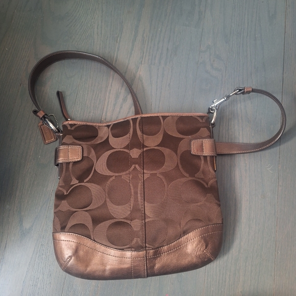 🤎Coach Signature Chain Duffle Handbag #F19730 - Picture 3 of 7